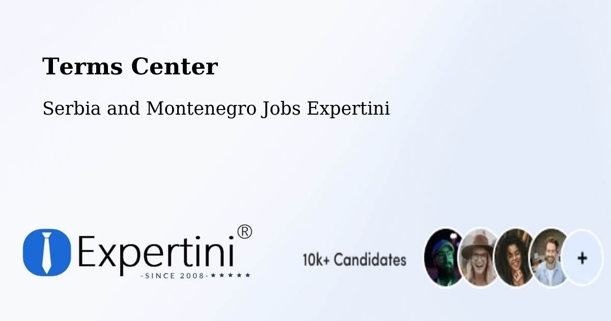 Terms of Service – Crabtree - Serbia and Montenegro Jobs Expertini
